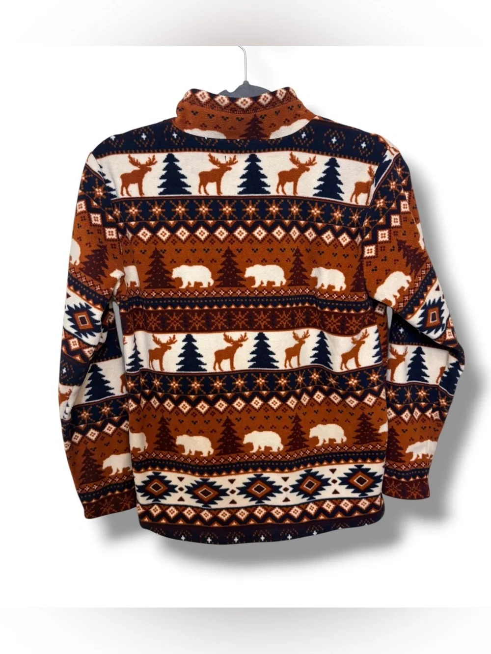 Kids Henley Pullover Cozy Sweater Striped 10/12